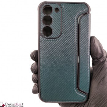 Razor Carbon atverčiamas dėklas - žalias (Samsung S23 Plus)